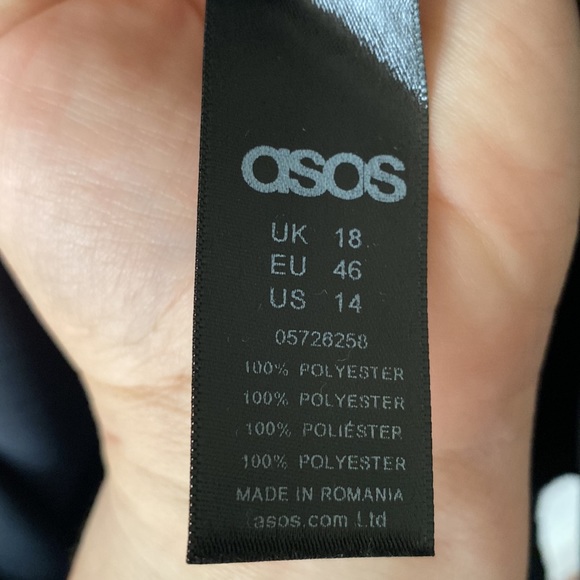 ASOS Navy Dress With Lace Up Detailing - Picture 7 of 10